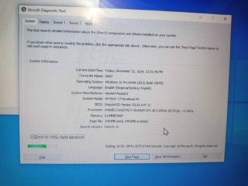 Gaming HP laptop