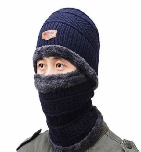 Men's Winter Cap with beanie neck 