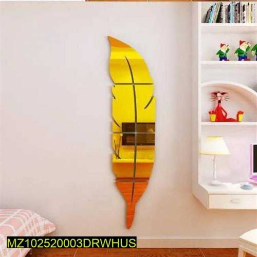 Acrylic mirror golden leaf for door 