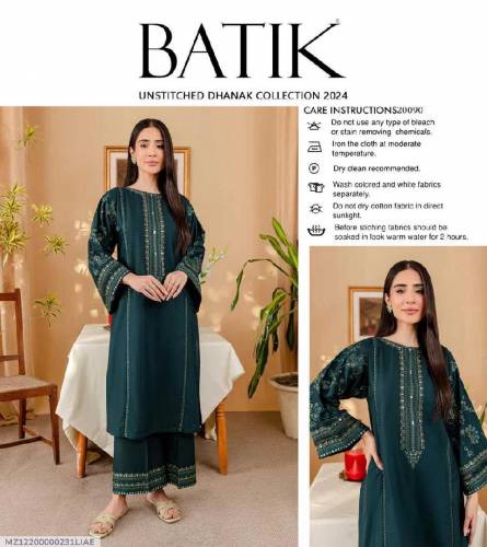 •  Fabric: Dhanak•  Pattern: Embroidered•  Shirt Front Pattern: Embroi