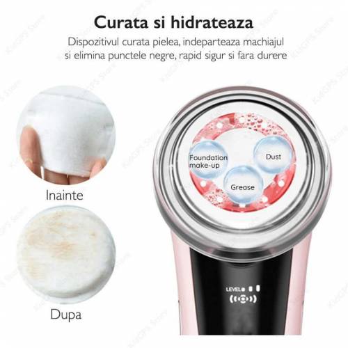 5 In 1 Multifunctional Facial Skin Care Massager Electric Warm Cleansi