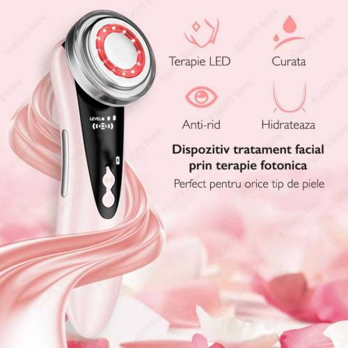 5 In 1 Multifunctional Facial Skin Care Massager Electric Warm Cleansi