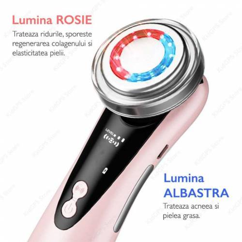 5 In 1 Multifunctional Facial Skin Care Massager Electric Warm Cleansi