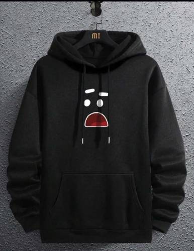  1 Pc Men's Fleece Printed Hoodie for men