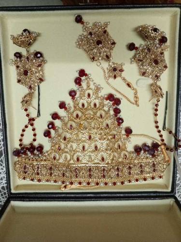 gold plated jewellery set