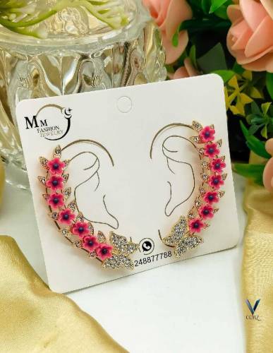 🌺Fancy China Butterfly 🦋 flowers Earcuff 🌺🌸Available Colours 🌸 