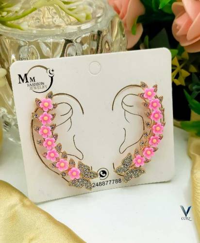 🌺Fancy China Butterfly 🦋 flowers Earcuff 🌺🌸Available Colours 🌸 
