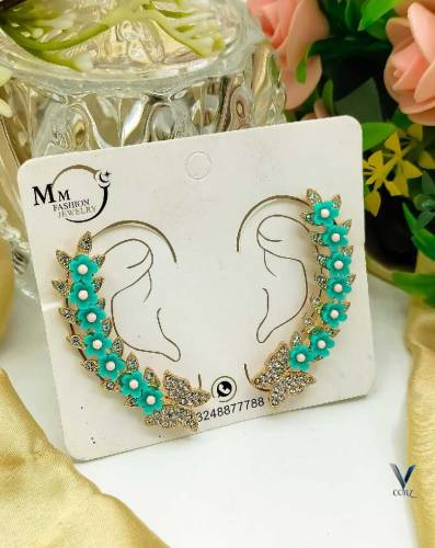🌺Fancy China Butterfly 🦋 flowers Earcuff 🌺🌸Available Colours 🌸 