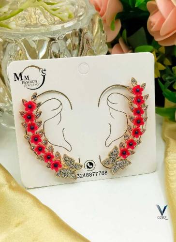 🌺Fancy China Butterfly 🦋 flowers Earcuff 🌺🌸Available Colours 🌸 