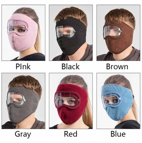 pack Of 2) Combo Deal Windproof Anti Dust Full Face Masks (1pair) Knee