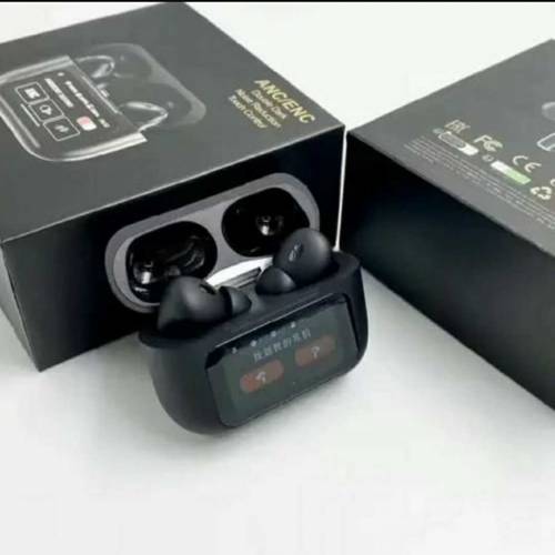 white wireless active noise cancelling earbuds with touch control.