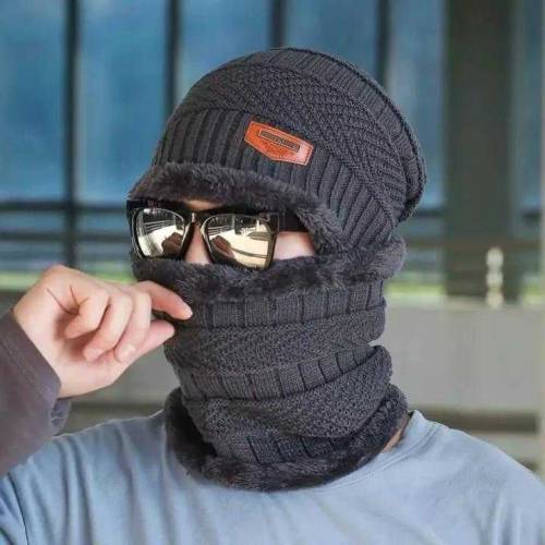 Winter Cap Scarf -2pcs