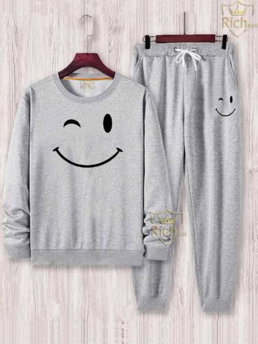 2pcs men,s fleeca graphic sweatshirt track suit