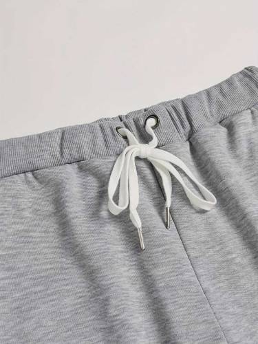 2pcs men,s fleeca graphic sweatshirt track suit