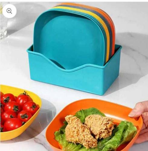 pack of 10 dinner kids plate 