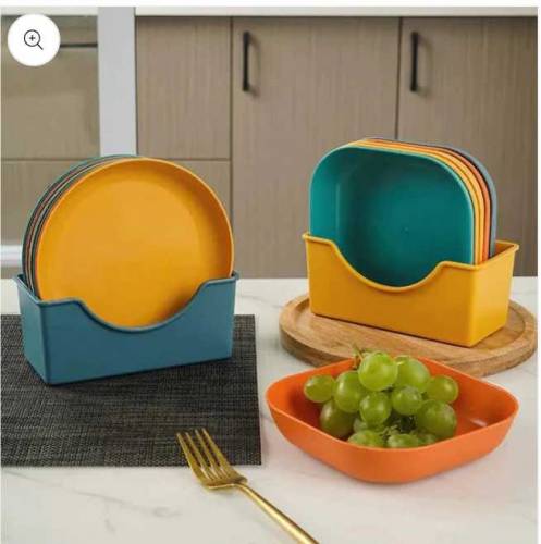 pack of 10 dinner kids plate 
