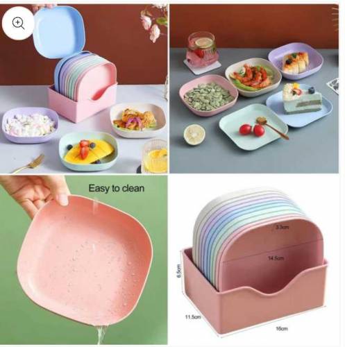 pack of 10 dinner kids plate 