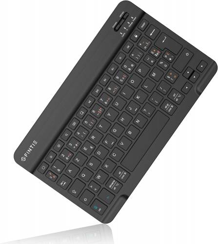 Fintie Ultra Thin (4 mm) Bluetooth Keyboard with French Layout AZERTY