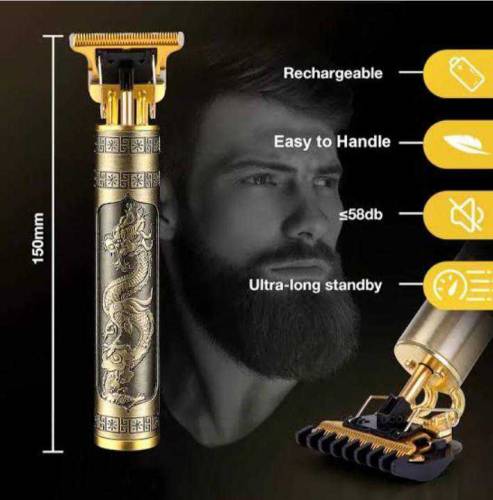 Men's golden ABs alloy hair trimmer
