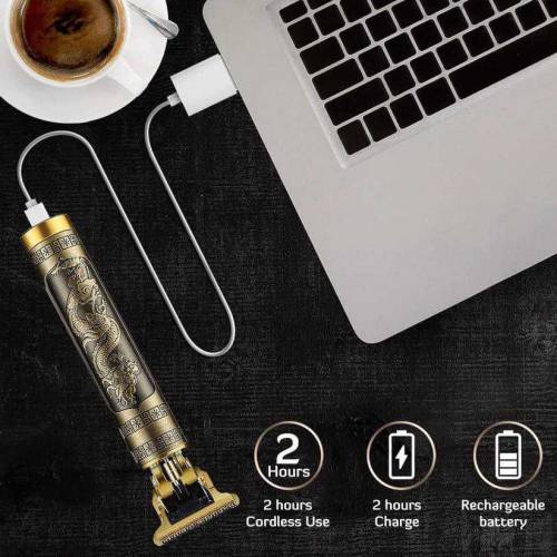 Men's golden ABs alloy hair trimmer