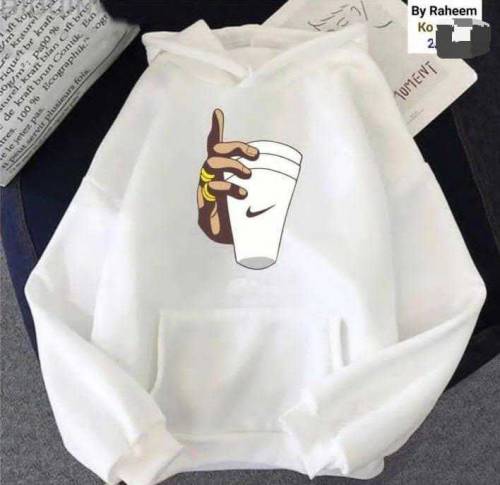 1 Pc Men's  Cotton Printed Hoodie 