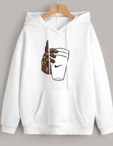 1 Pc Men's  Cotton Printed Hoodie 