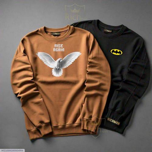 Men's fleece painted sweatshirt pack 