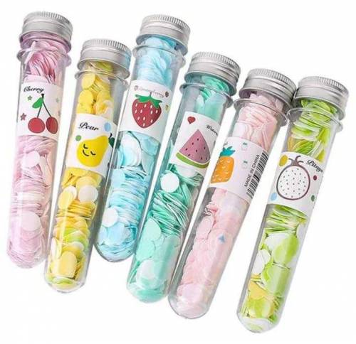 2 Pcs Mini Bottles Fruity Paper Soap - Compact Tissue Soap For Pocket 