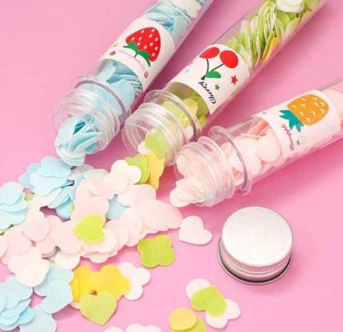 2 Pcs Mini Bottles Fruity Paper Soap - Compact Tissue Soap For Pocket 