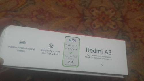 redmi mobile phone pack box black colur