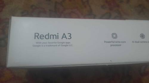 redmi mobile phone pack box black colur