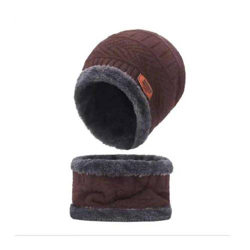 wool cap with neck warmer 