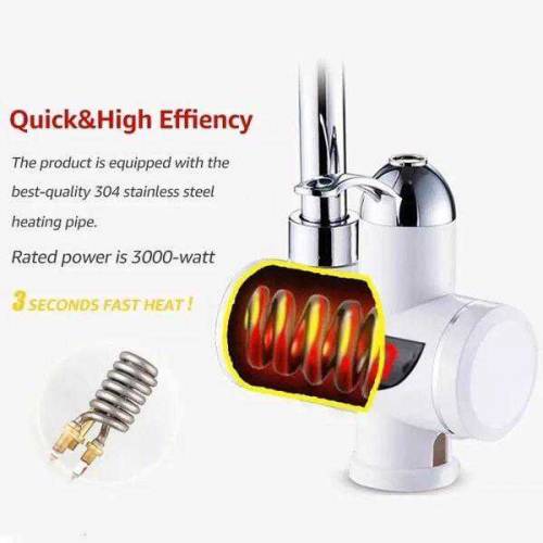 Portable & Rechargeable Electric Heating Water Faucet 