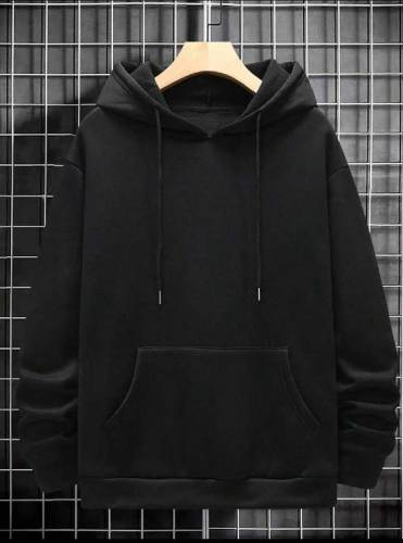1pc Man's Fleece plain hoodie