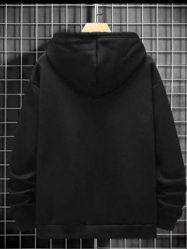 1pc Man's Fleece plain hoodie