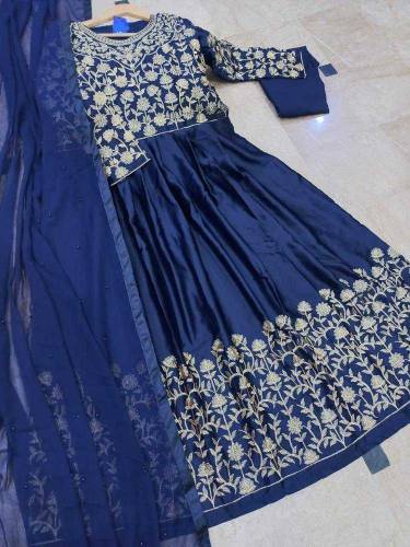 3pcs women stitched shamoz silk maxi 