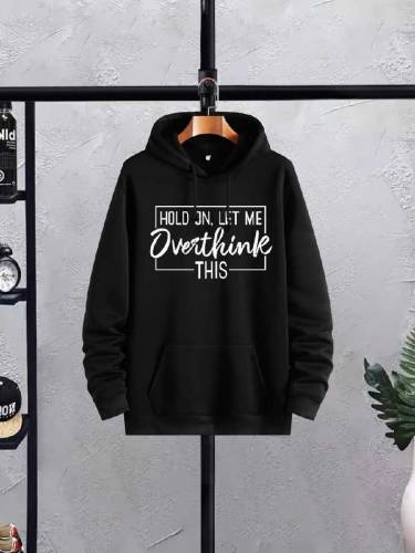 Black Printed Hoodie