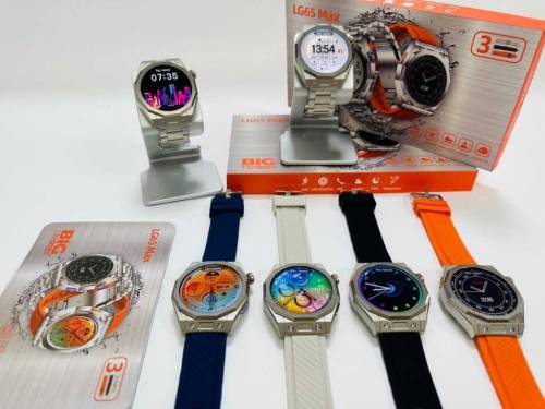 Lg65 Max Round Smart Watch Master Copy Water Proof