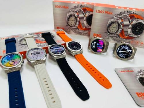 Lg65 Max Round Smart Watch Master Copy Water Proof