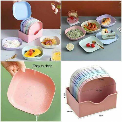 plates, plates set, colour fun plates 