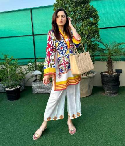 2 piece khaddar stitched suit 
