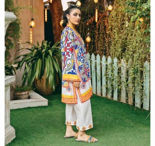 2 piece khaddar stitched suit 