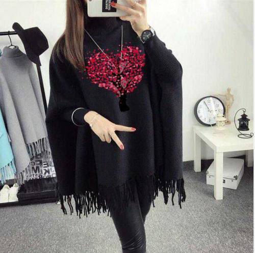 Printed Poncho For Girls 