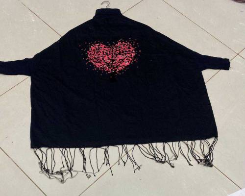 Printed Poncho For Girls 