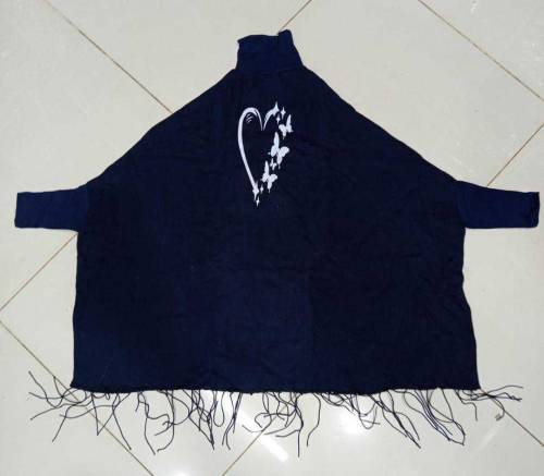 Printed Poncho For Girls 