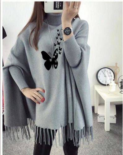 Printed Poncho For Girls 