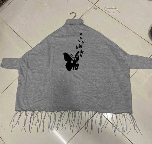 Printed Poncho For Girls 