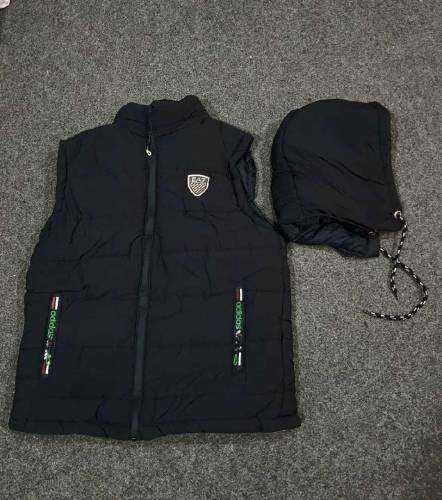 1 Pc Men's Parachute Plain Sleeveless Jacket 