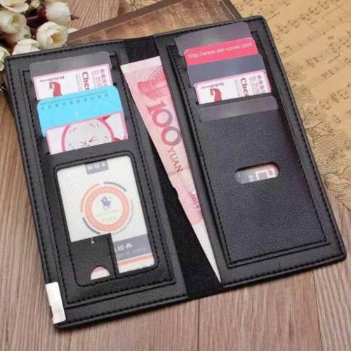 long leather wallet