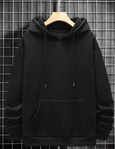 1 Pc Men's Fleece Plain Hoodie